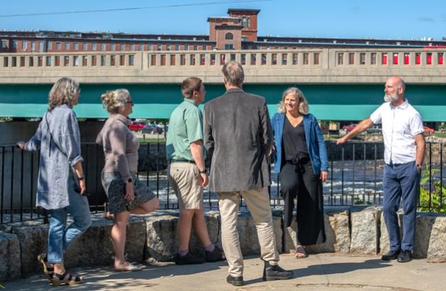 UNE and Biddeford community members tour the city